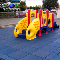 Sol Rubber Used Children Outdoor Safety Crossfit Playground Rubber