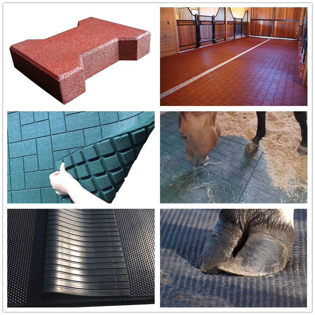 100 Recycled SBR Interlock Horse Barn Rubber Brick Pavers Buy Brick