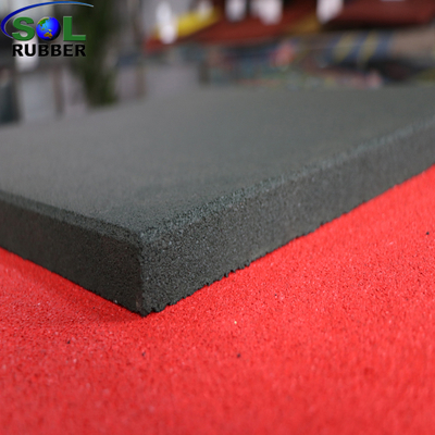 SOL RUBBER used children outdoor safety crossfit playground rubber floor tiles mat fine SBR granules