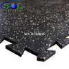 DIY Logo Gym Interlock Rubber Flooring tiles