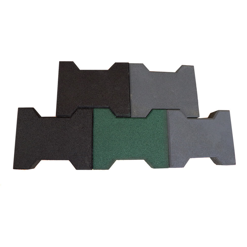 Dog-bone Shaped Rubber Paver