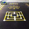SOL RUBBER CrossFit Gym Rubber roll Interlocking Flooring Tiles mat Customized Logo