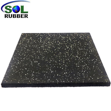 15mm Black Gym Flooring Rubber Mat
