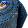 SOL RUBBER EPDM gym rubber flooring roll fine SBR granules mixed with EPDM particles bodies