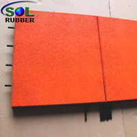 SOL RUBBER used children outdoor safety crossfit playground interlock rubber floor tiles mat EPDM surface