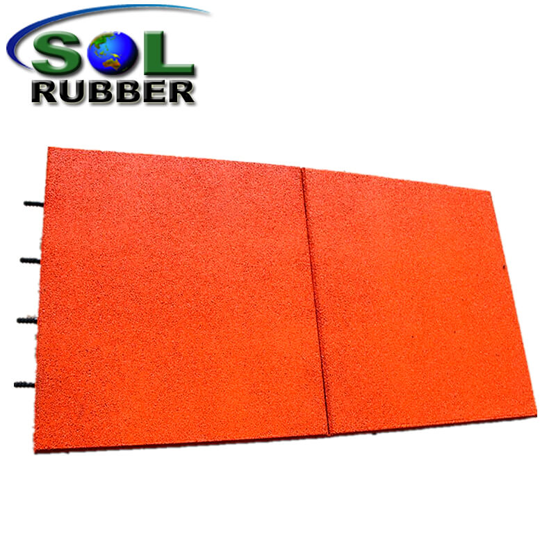 EN1177 70mm Safety Protection Outdoor Playground Rubber Flooring Tiles