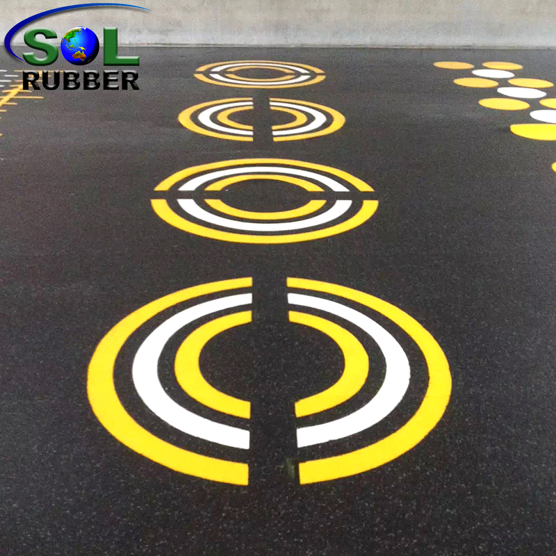 SOL RUBBER CrossFit Gym Rubber roll Interlocking Flooring Tiles mat Customized Logo