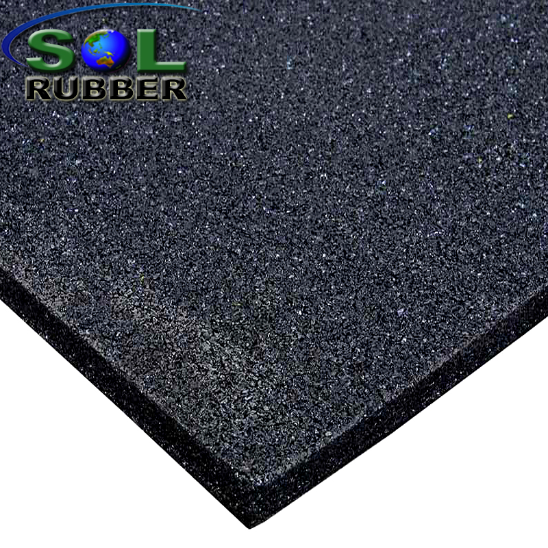 SOL RUBBER wholesale fitness rubber gym flooring mat tile fine SBR granules