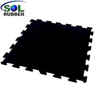 SOL RUBBER CrossFit Gym Rubber roll Interlocking Flooring Tiles mat fine SBR granules