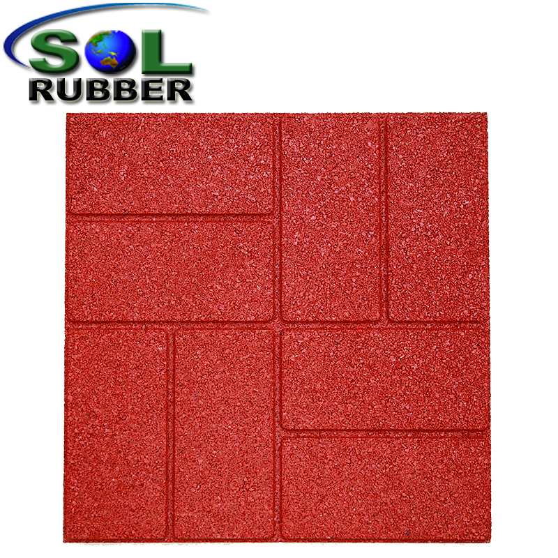 Residential outdoor rubber paver 16,18,24