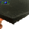 SOL RUBBER wholesale rubber gym flooring mat used fine SBR granules surface, bigger SBR granules bottom