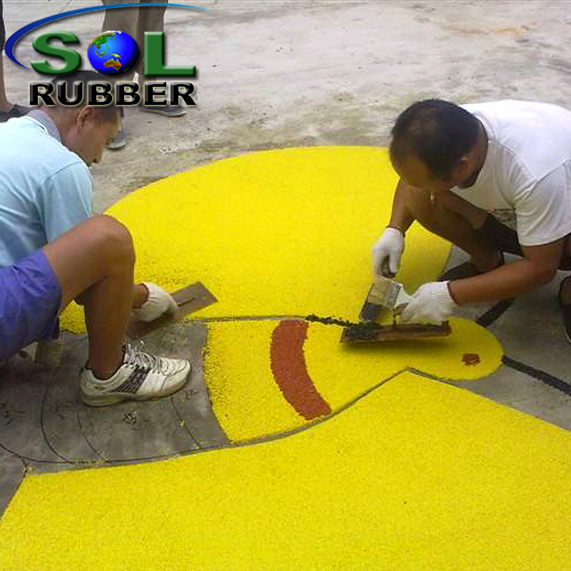 Colorful EPDM Rubber Granule For Rubber Flooring 