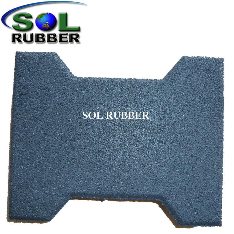 Specail Design Interlock Outdoor Floor Recycled Rubber Pavers