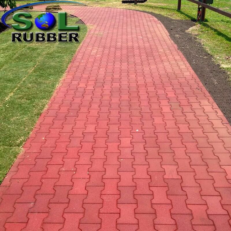 Abrasion Resistant Horse Barn Rubber Flooring Paver 