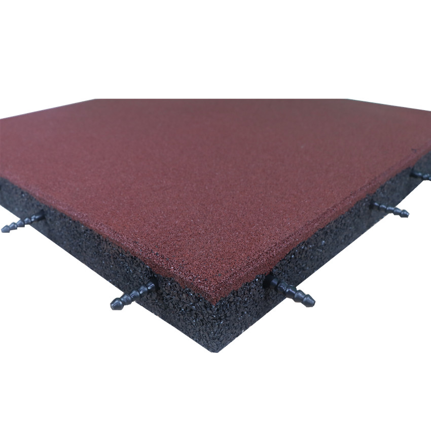40mm Anti SIP Interlocking Outdoor Rubber Tiles Playground