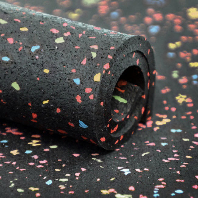 Shock Proof Premium Gym Fitness Rubber Flooring In Roll