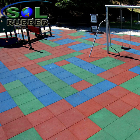 China Factory Crossfit Water Guiding System Outdoor Playground Rubber Mat