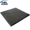 Double-layer Compound Rubber Flooring Mat Tile 
