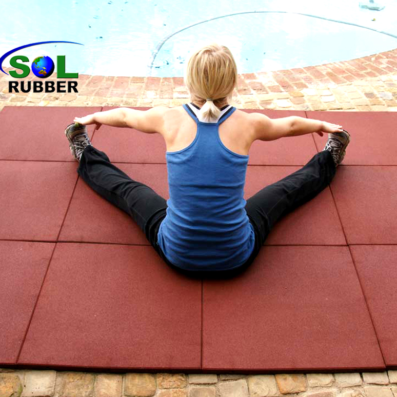 Sol Rubber Fitness Equipment Rubber Gym Flooring Tile