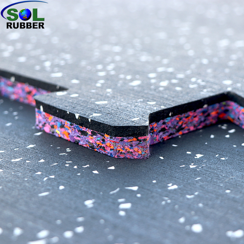 Compound Interlock Flooring Rubber Tile